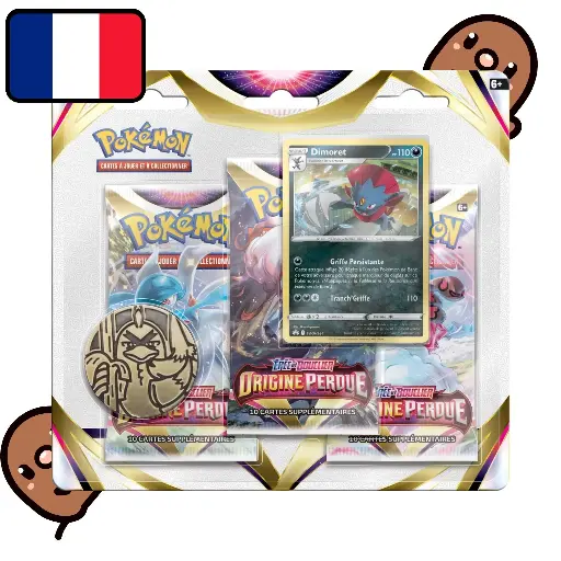 [PKMN-FR-EB11-PACK3] Tripack Pokémon - Origine Perdue [EB11]