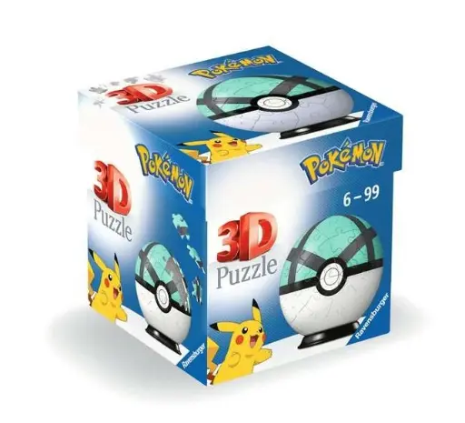 [4005556115815] Ravensburger - Pokémon Net Ball Puzzle 3D - 54 Pièces